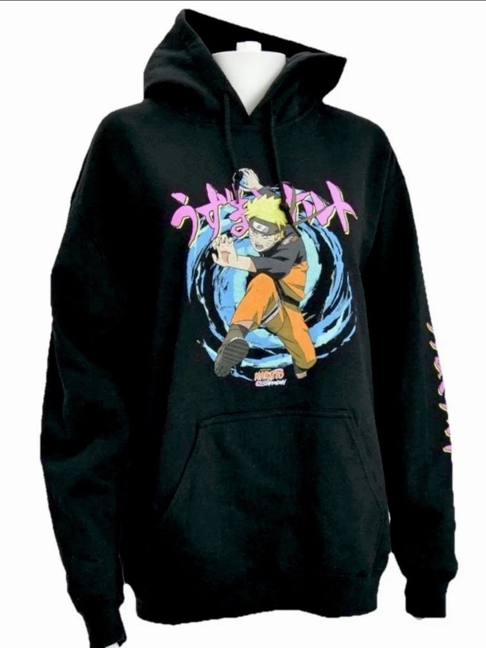 Naruto Shippuden 20th Anniversary Rasengan Hoodie - Black - Size Medium